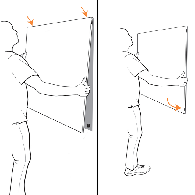 Whiteboard Nobo Infinity randloos 90x120cm