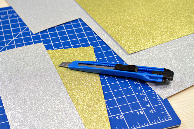 Snijmes Westcott Office 9mm met schuifsluiting blauw