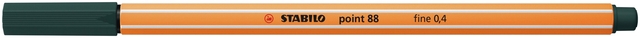 Fineliner STABILO point 88/63 fijn aardegroen
