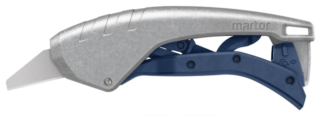 Veiligheidsmes Martor Secunorm 610 XDR trapezium 18mm zilver