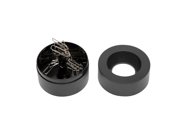 Papercliphouder MAUL Pro magnetisch Ø73mmx60mm zwart