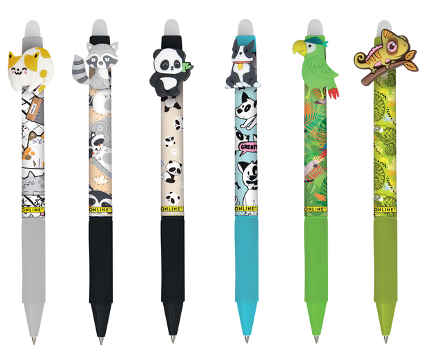 Gelschrijver Online Magixx Fun Wild Life 0.7mm assorti