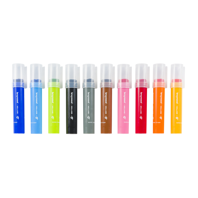 Stempelstift Bruynzeel Kids Super Stamp set à 10 kleuren