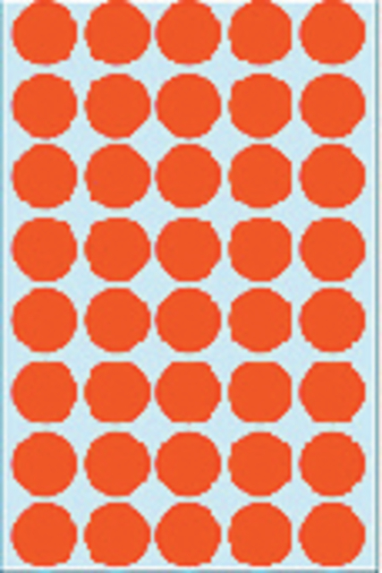 Etiket HERMA 2252 rond 19mm rood 1280 stuks
