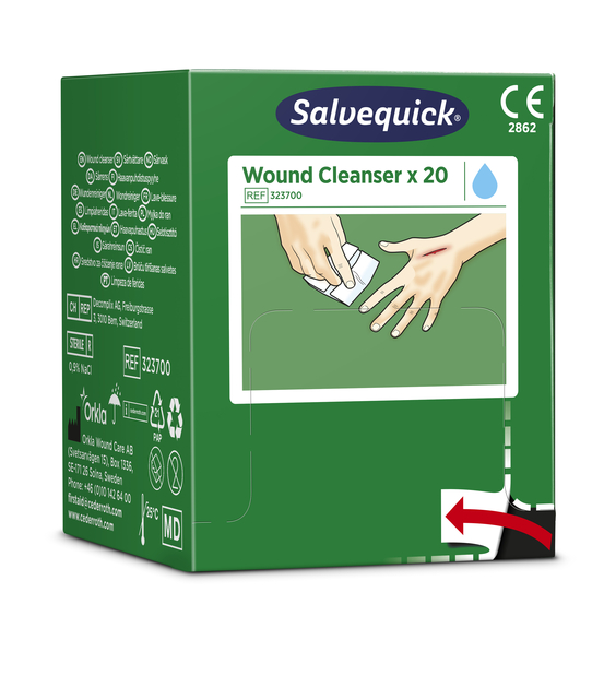 Wondreinigingsdoekjes Salvequick 20 stuks