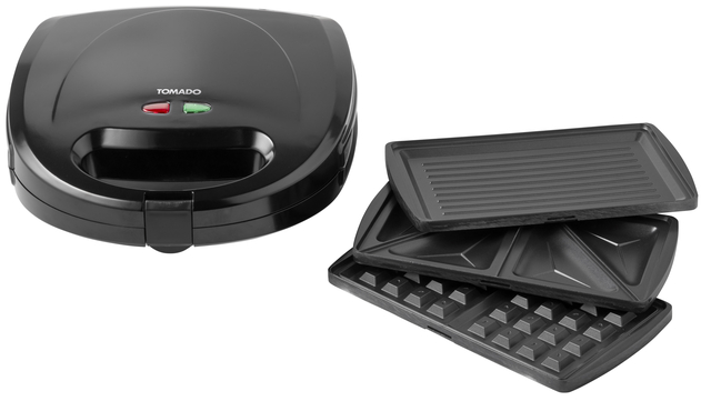Multigrill Tomado 3 in 1 zwart