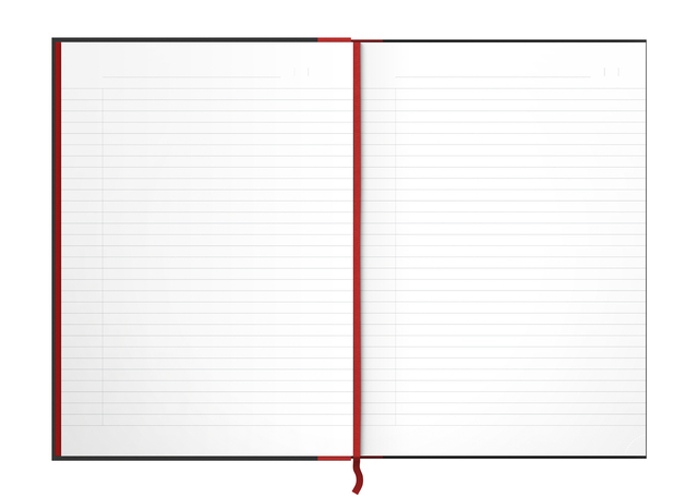 Notitieboek Oxford Black n' Red A4 96vel lijn