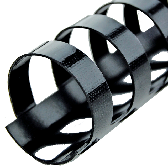 Bindrug GBC 19mm 21rings A4 zwart 100 stuks