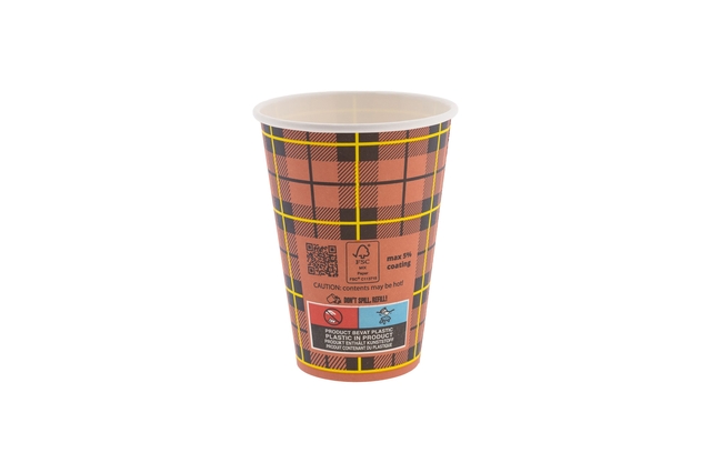 Beker 5% IEZZY 180ml karton scotty 100 stuks rood