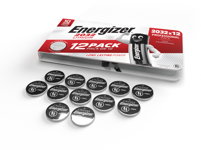 Batterij Energizer knoopcel 12x CR2032 lithium