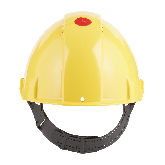 Veiligheidshelm 3M 53-62cm Uvicator en pinverstelling geel