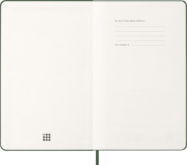 Agenda 2027 Moleskine 12M Planner Weekly 7dagen/1pagina large hc myrtle green