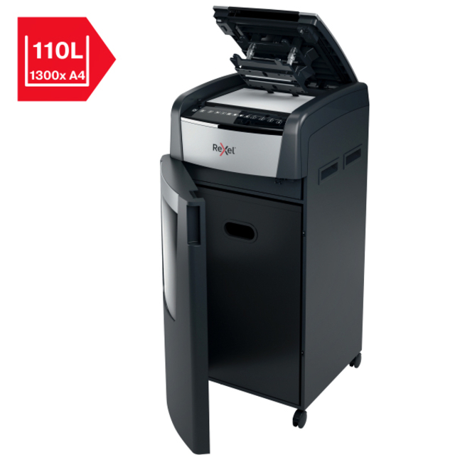 Papiervernietiger Rexel Optimum Auto+ 600X P4 snippers 4x30mm