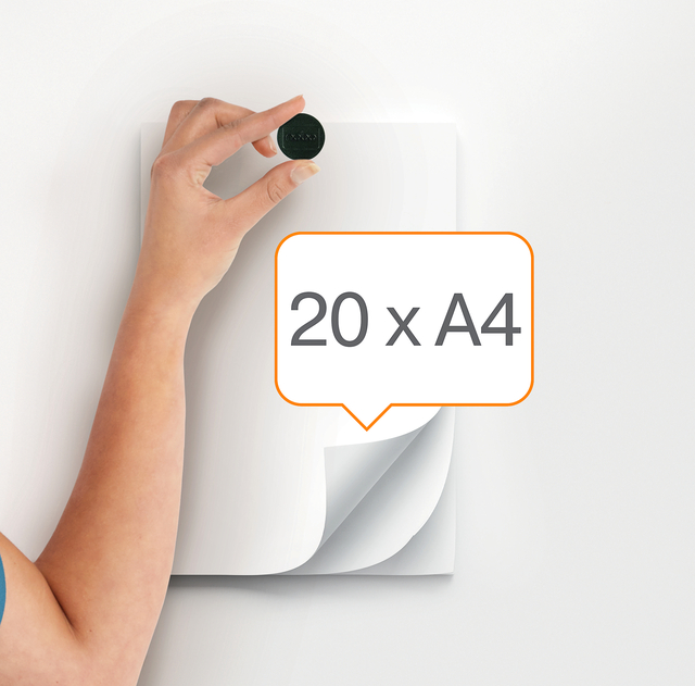 Magneet Nobo 38mm zwart 10 stuks