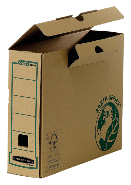 Archiefdoos Bankers Box Earth A4 transfer 80mm bruin