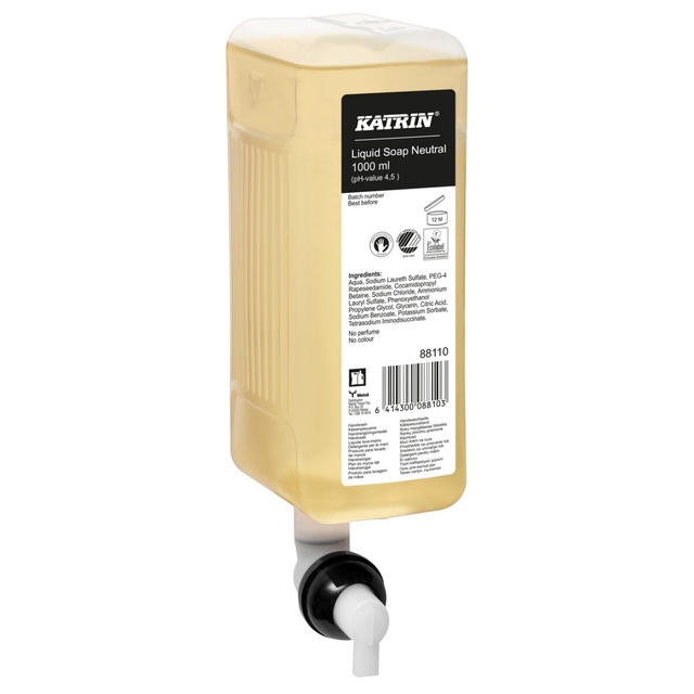 Handzeep Katrin Neutral vloeibaar 1000ml 88110