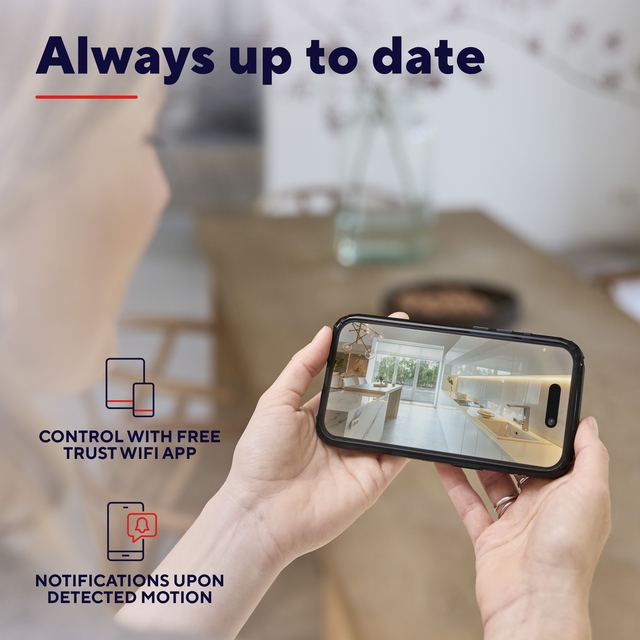 Beveiligingscamera Trust IPCAM-2700 binnenshuis Wi-Fi wit