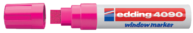 Krijtstift edding 4090 window schuin 4-15mm neon roze blister à 1 stuk