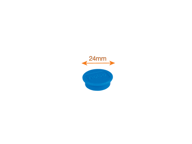 Magneet Nobo 24mm assorti 10 stuks