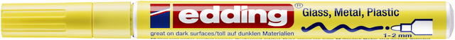 Paintmarker edding 751 op oliebasis 1-2mm pastel geel