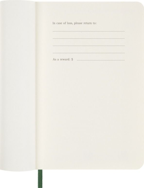 Agenda 2027 Moleskine 12M Planner Weekly 7dagen/1pagina pocket sc myrtle green