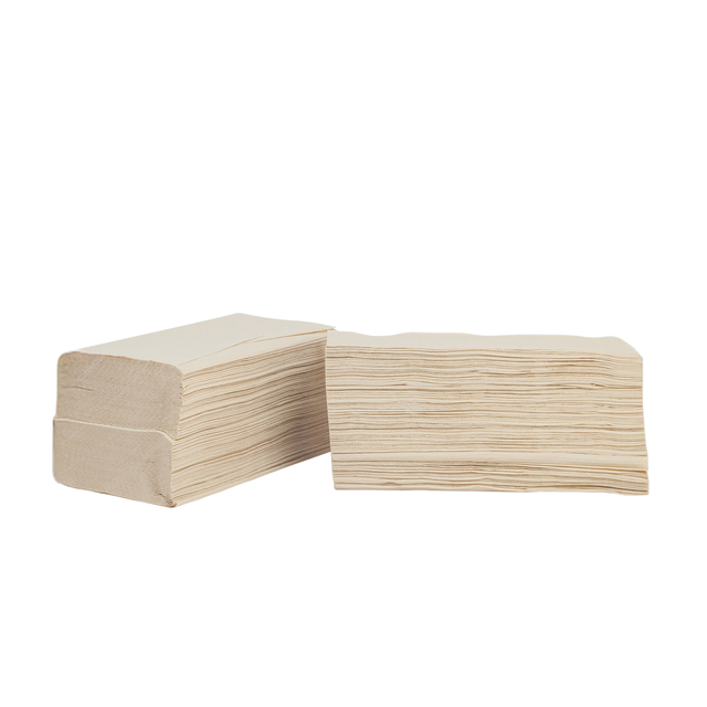 Handdoek The Good Roll bamboe z-vouw 2-laags 230x210mm 20x200 vel naturel