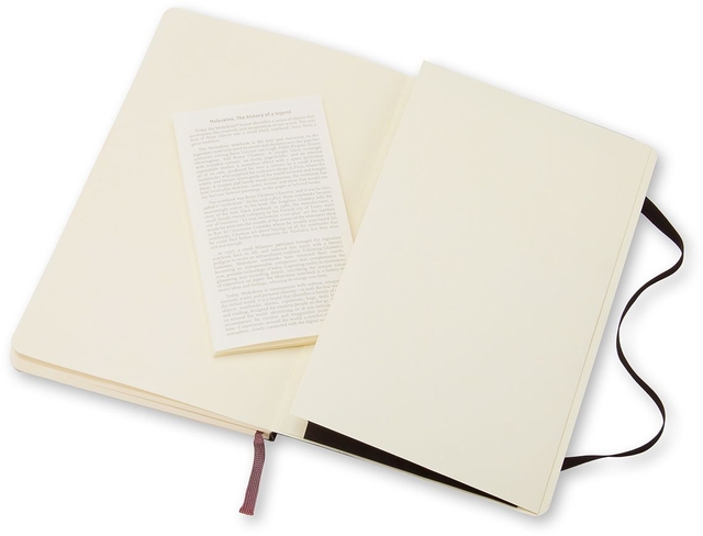 Notitieboek Moleskine pocket 90x140mm lijn soft cover zwart