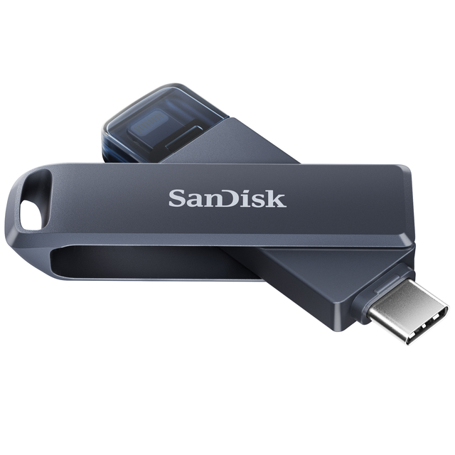 Phone Drive 256GB lightning- USB-C blauw