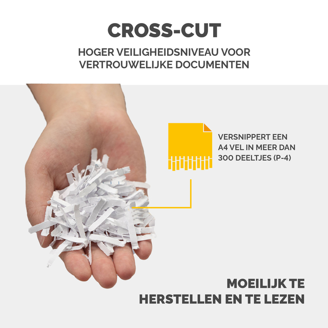 Papiervernietiger Fellowes Automax 450C snippers 4x38mm zwart