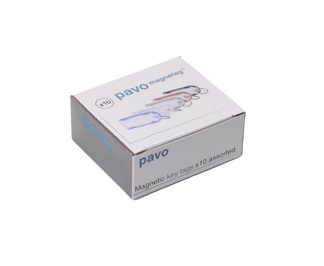 Sleutellabel Pavo Magnettag assorti 10 stuks