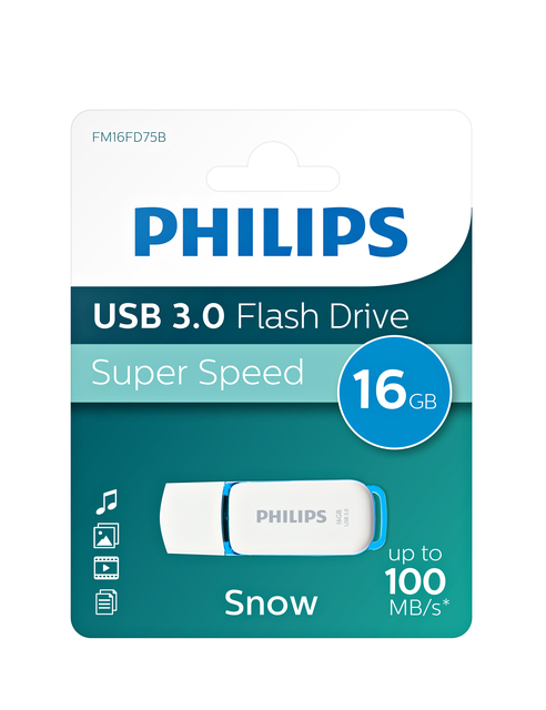 USB stick 3.0 Philips Snow USB-A 16GB blauw