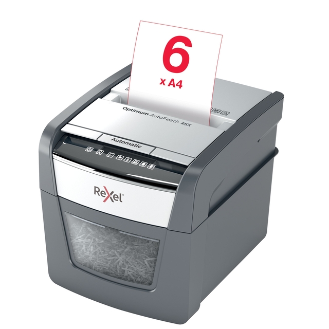 Papiervernietiger Rexel Optimum Auto+ 45X snippers 4x28mm