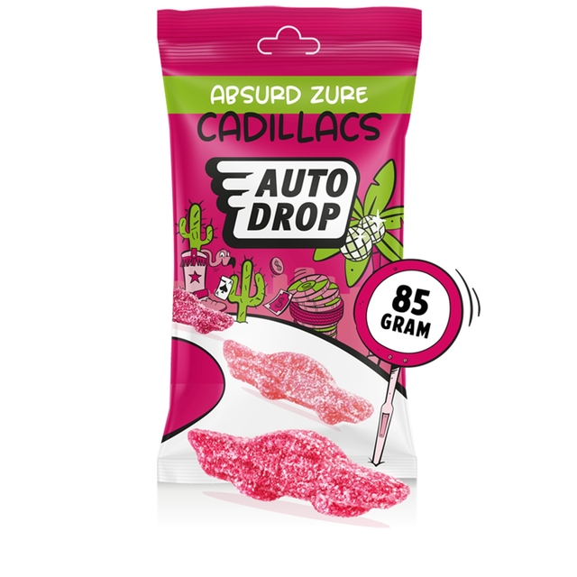 Autodrop zure Cadillacs zak 85 gram