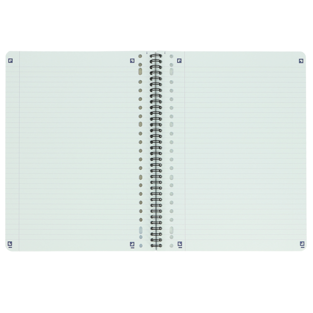 Collegeblok Oxford School A4+ lijn 23-gaats 160 pagina's 80gr voordeelpak assorti 3 stuks