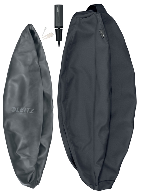 Actieve zitbal Leitz Ergo 65cm anti-rol donkergrijs