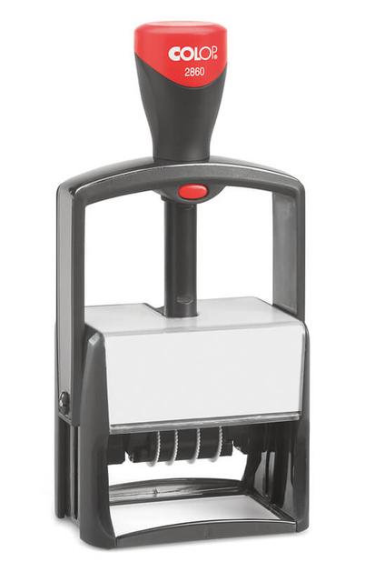 Woord-datumstempel Colop Heavy Duty 2860 Classic Line personaliseerbaar