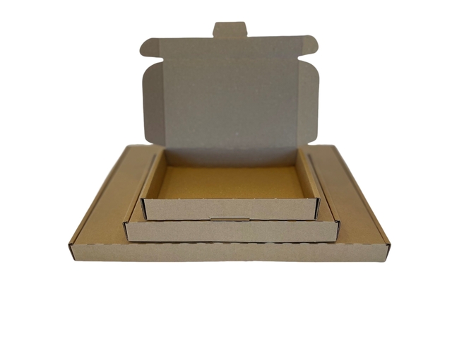 Brievenbusbox IEZZY A4 360x255x26mm karton bruin