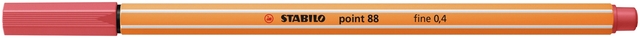 Fineliner STABILO point 88/47 fijn roestig rood
