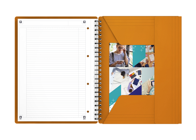 Spiraalblok Oxford International Meetingbook A4+ 160 pagina's lijn