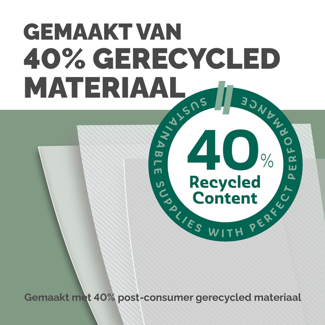 Voorblad Fellowes A4 PVC 300micron recycled 100 stuks