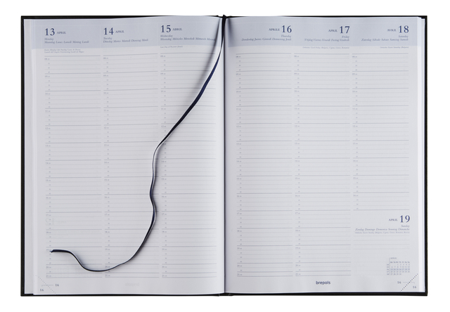 Agenda 2027 Brepols Omega Lima 7dagen/2pagina's blauw