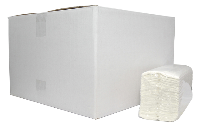 Handdoek Cleaninq H3 c-vouw 2-laags 250x310mm 16x152 vel wit