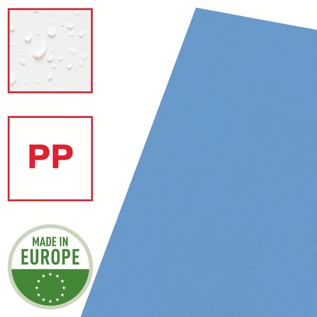 Insteekmap L-model Esselte standaard A4 0.11mm PP blauw 100 stuks