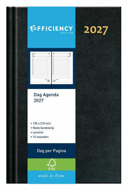 Agenda 2027 Ryam Efficiency Baladek 1dag/1pagina zwart