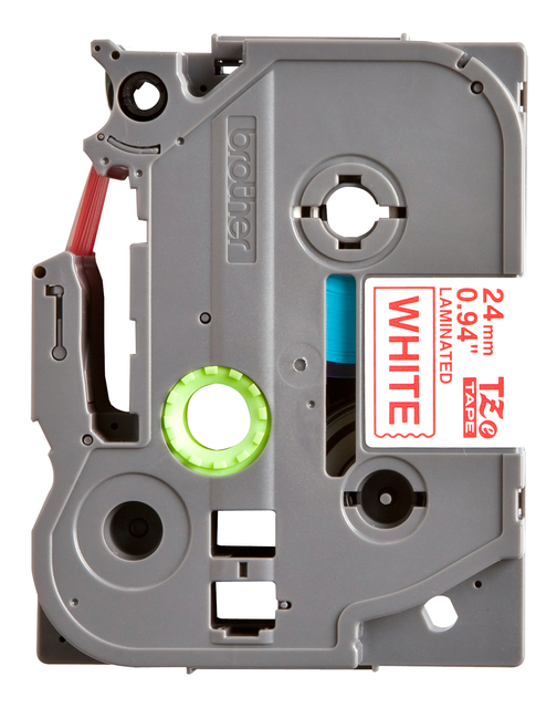 Labeltape Brother P-touch TZe-252 standaard 24mm rood op wit