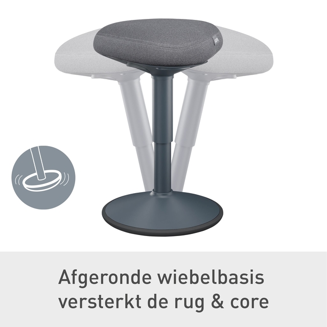 Actieve zitkruk Leitz Ergo met gasveer 47-64cm