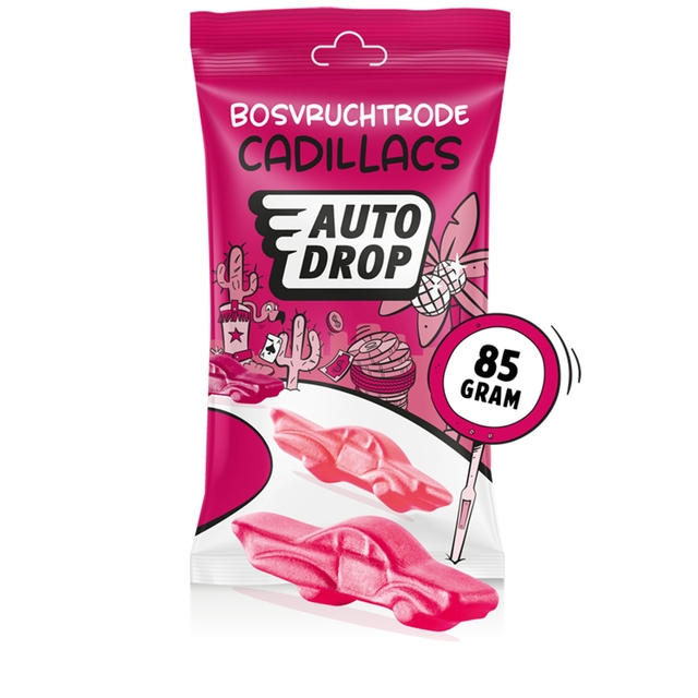 Autodrop rode Cadillacs zak 85 gram