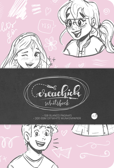 Schetsboek CreaChick  Pink