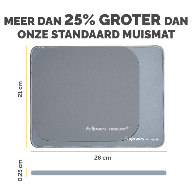 Muismat Fellowes Breyta XL blauw