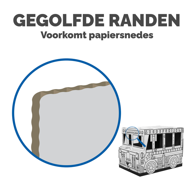 Kartonnen Speelbus Bankers Box Play inkleurbaar